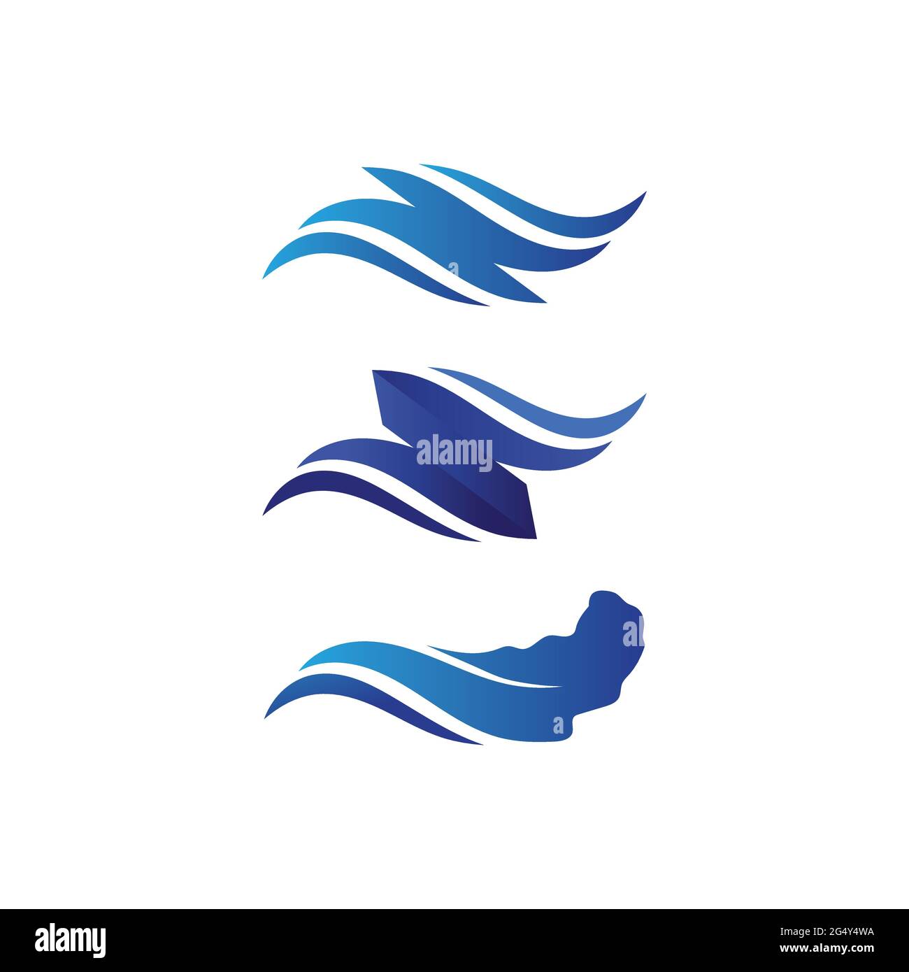 Water wave icon vector illustration design logo Stock Vector