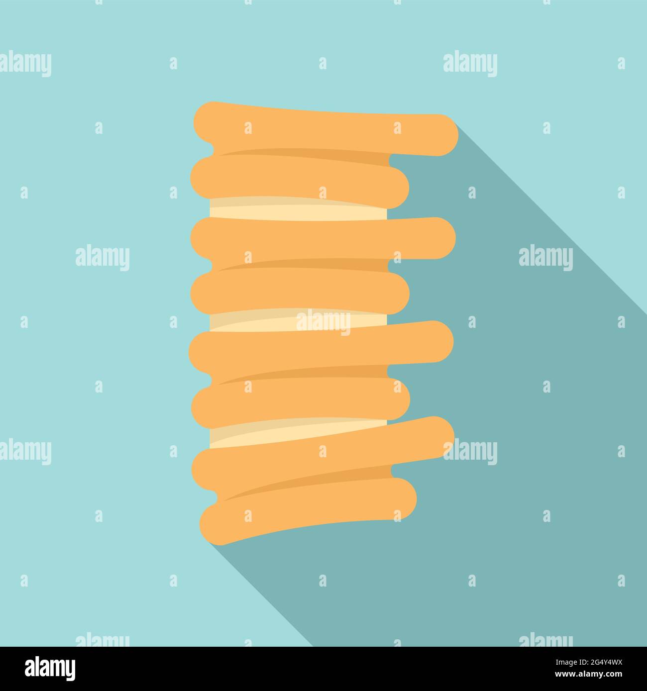 Spine icon, flat style Stock Vector Image & Art - Alamy