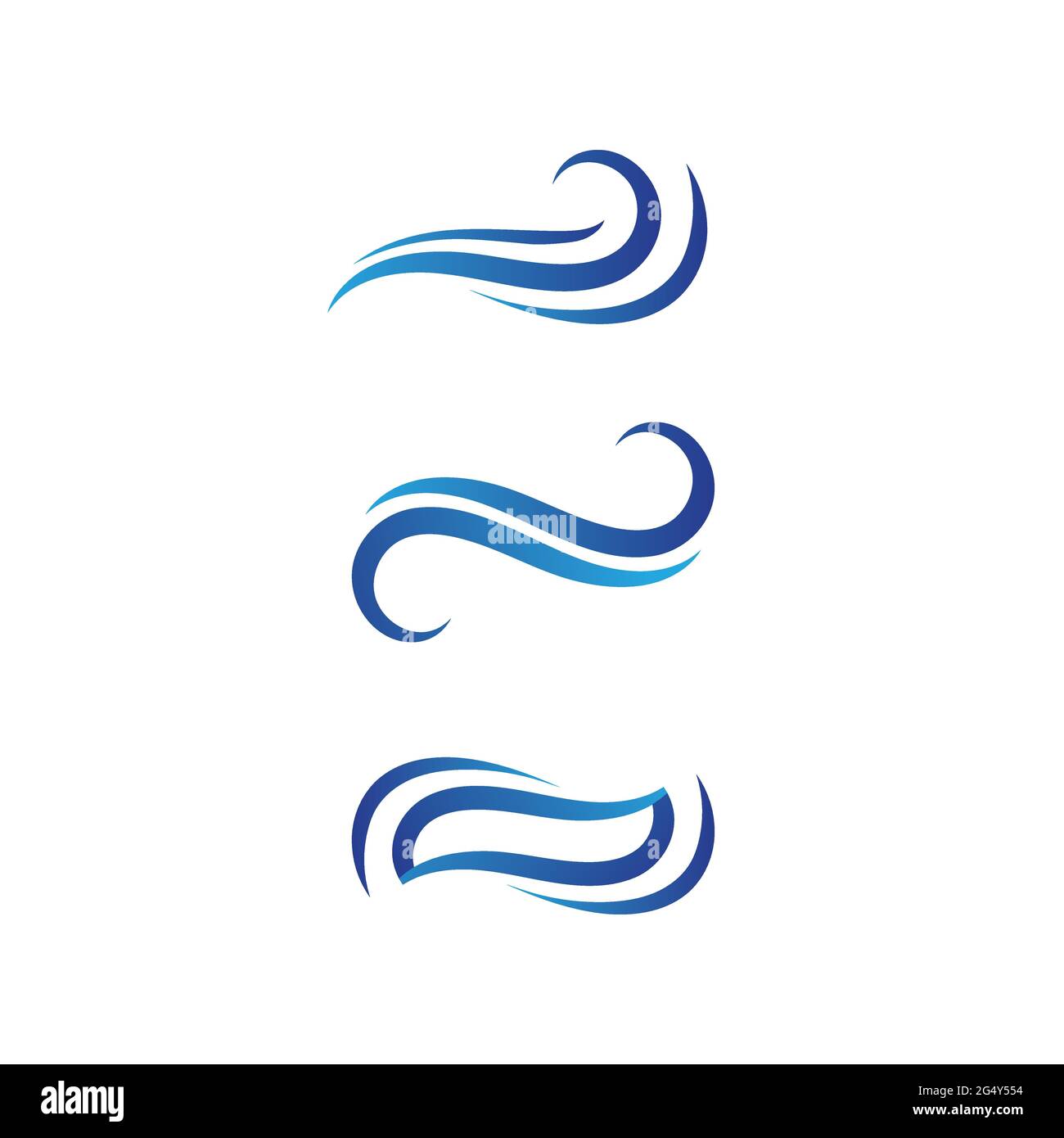 Water wave icon vector illustration design logo Stock Vector