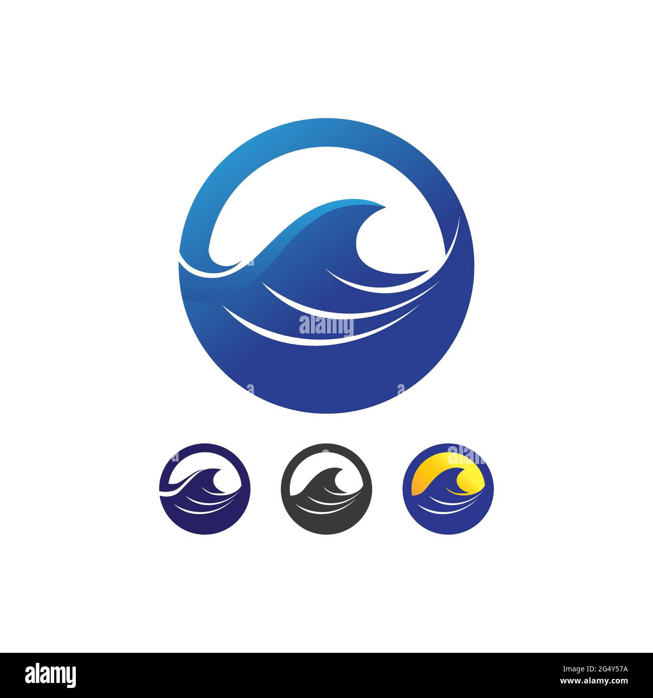 Water wave icon vector illustration design logo Stock Vector Image ...