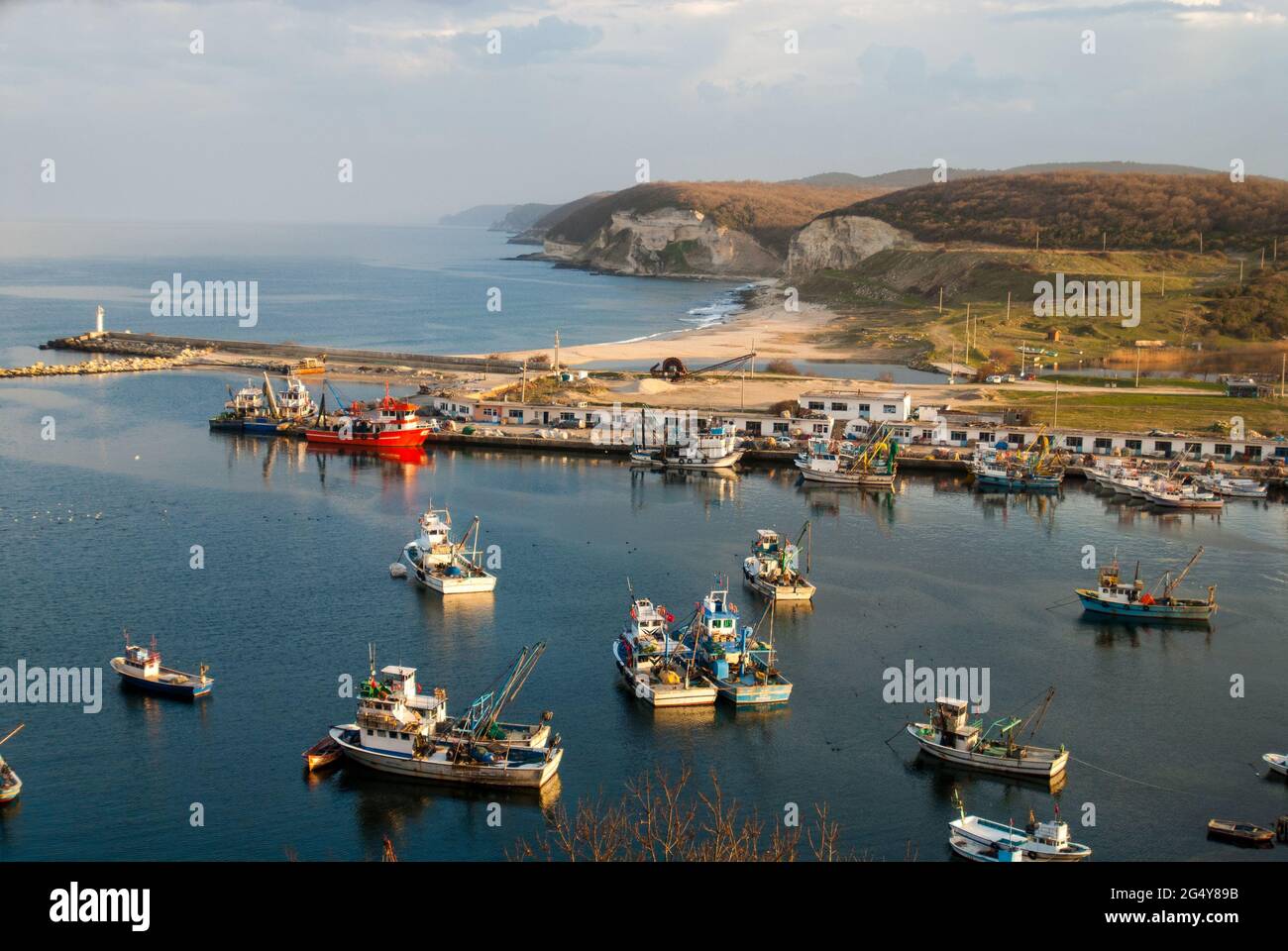 The port in the town of Kiyikoy, Black Sea.Kirklareli,Turkey Stock Photo -  Alamy