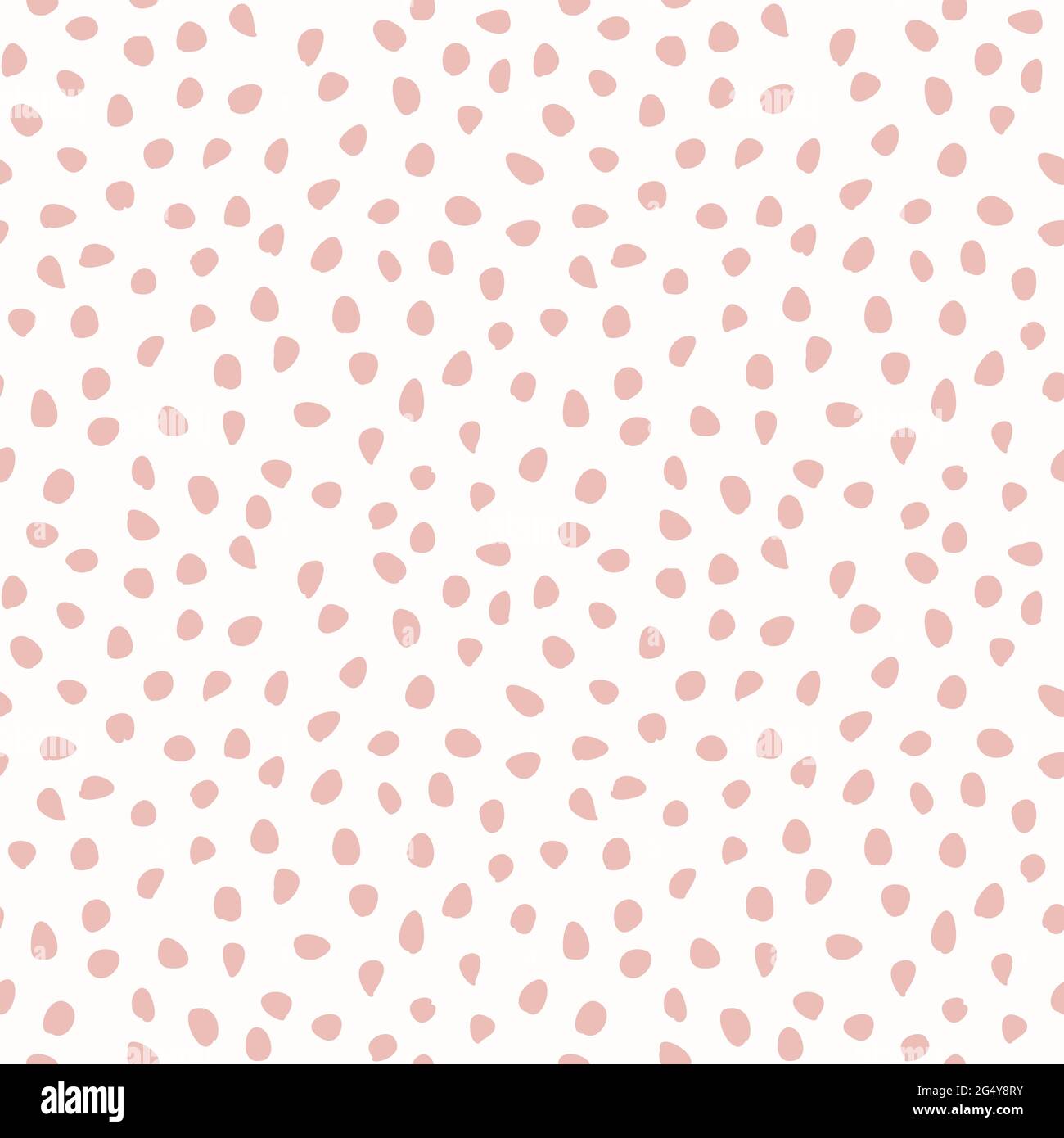 Seamless vector background with random pink elements. Abstract ornament. Dotted abstract pattern Stock Vector
