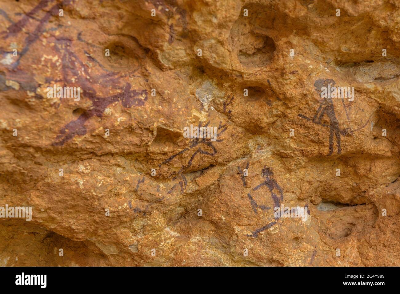 Cave paintings of Abrics de l'Ermita, near the Ermita de la Pietat ...