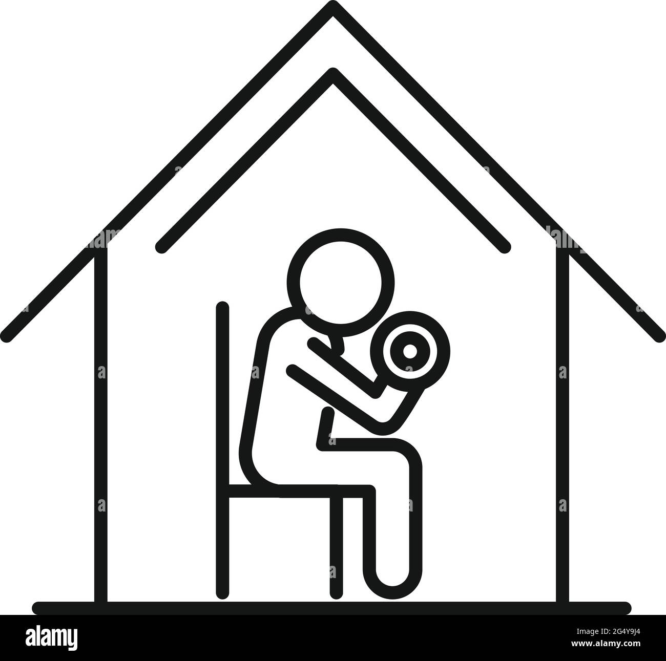 Strength training station Stock Vector Images - Alamy