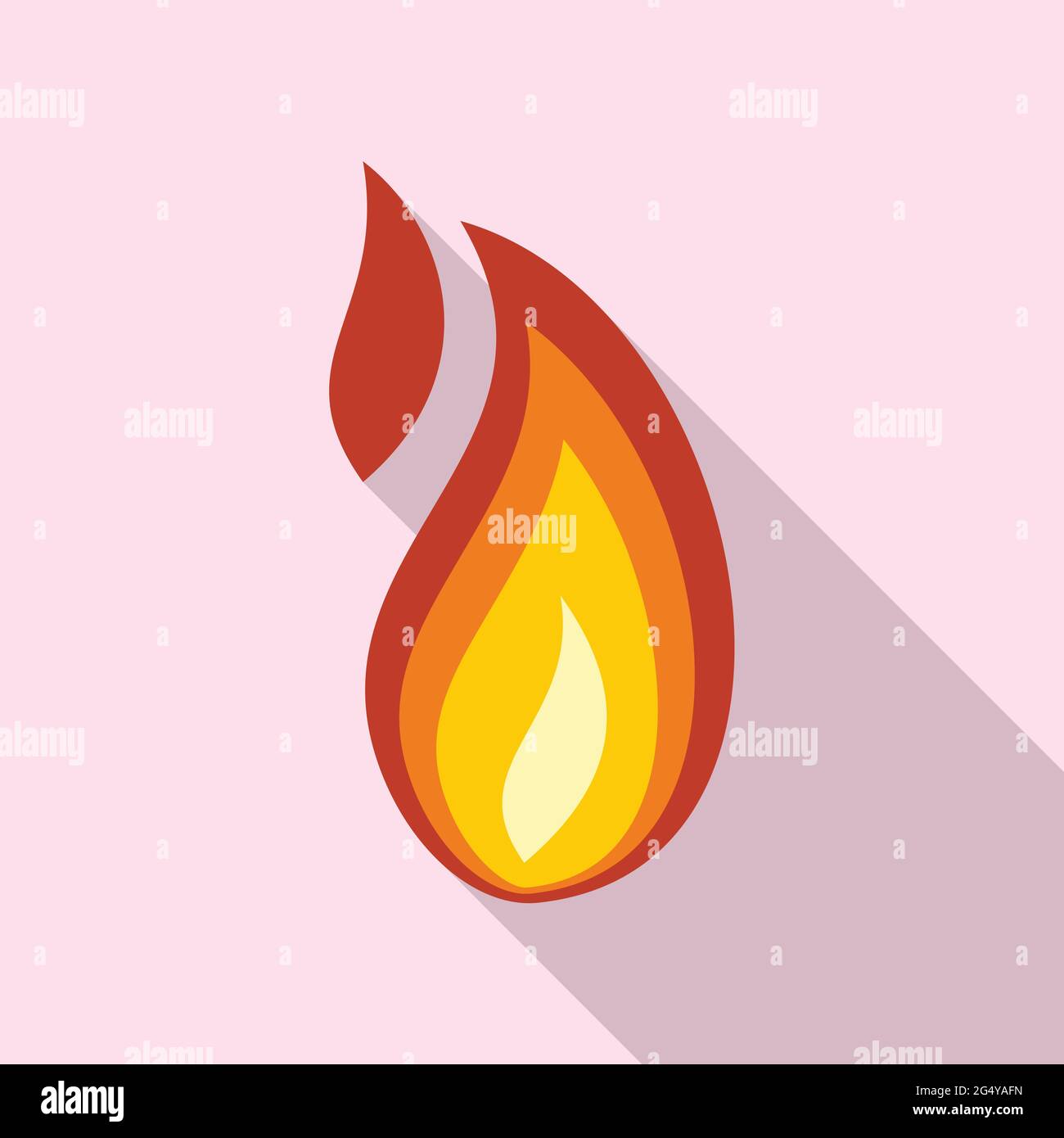 Fire flame speed icon, flat style Stock Vector Image & Art - Alamy