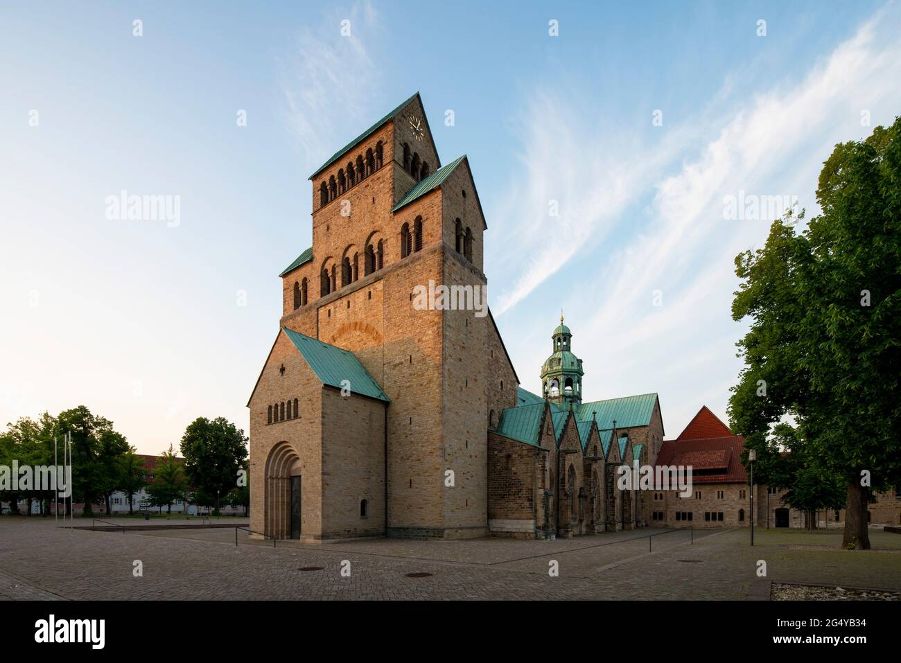 Hildesheim, Dom von Südwesten Stock Photo