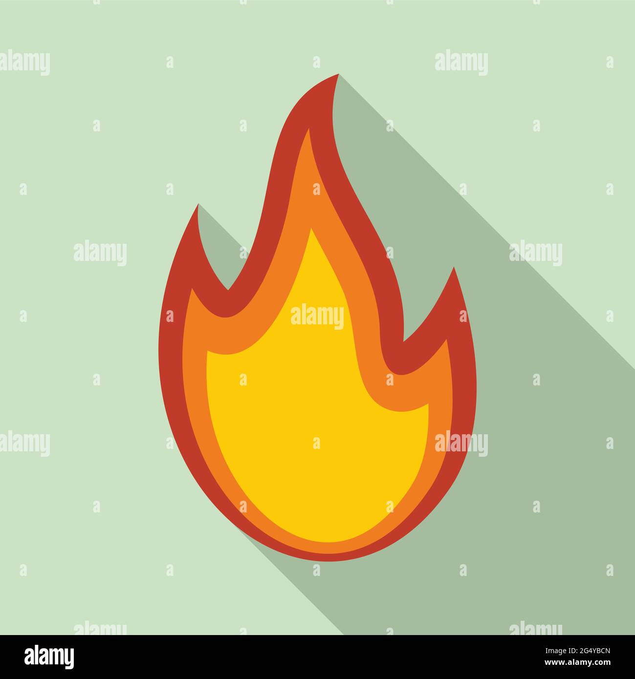 Fire flame smoke icon, flat style Stock Vector Image & Art - Alamy
