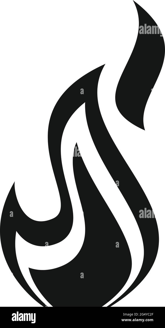 Fire icon, simple style Stock Vector Image & Art - Alamy
