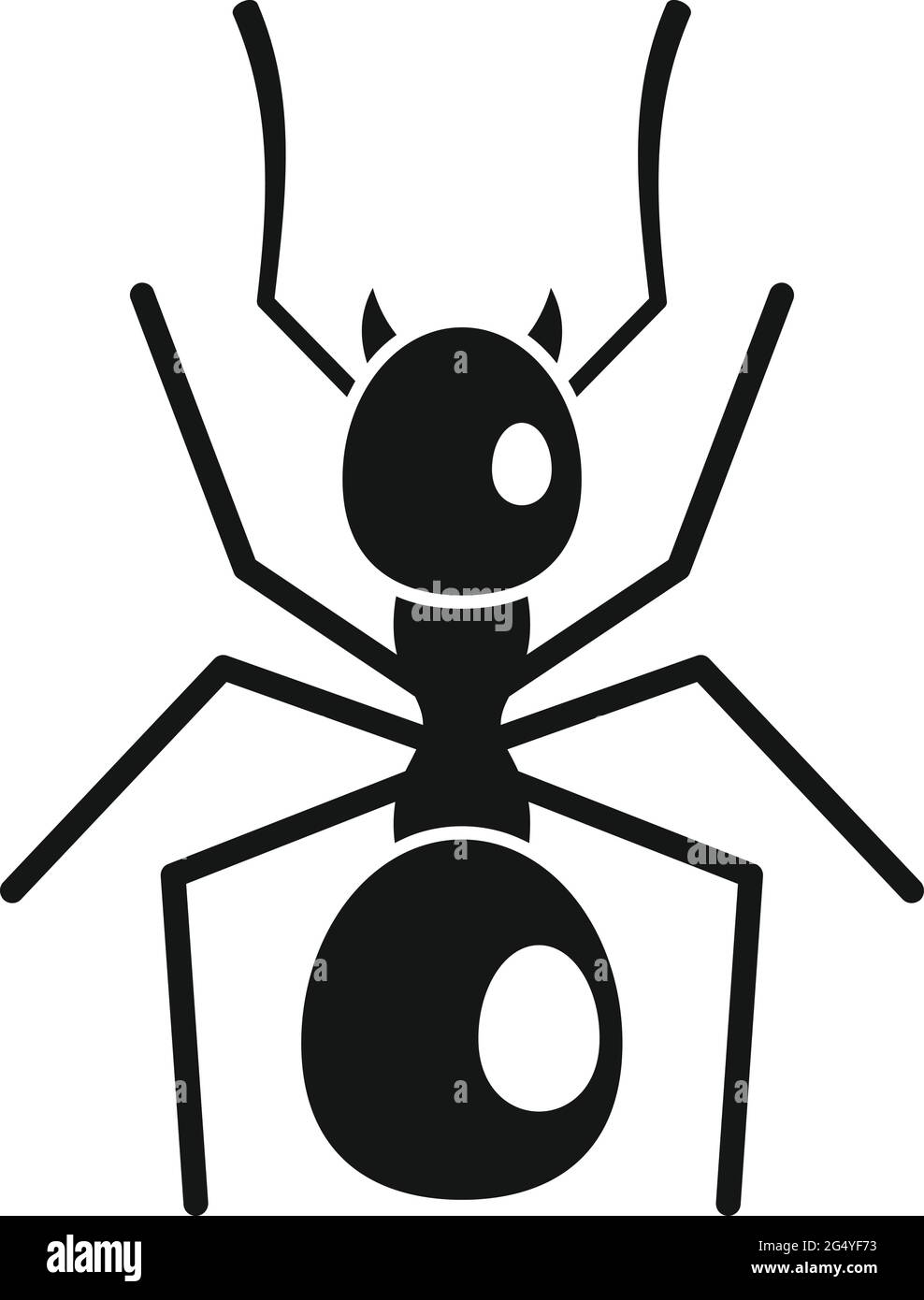 Digger ant icon, simple style Stock Vector