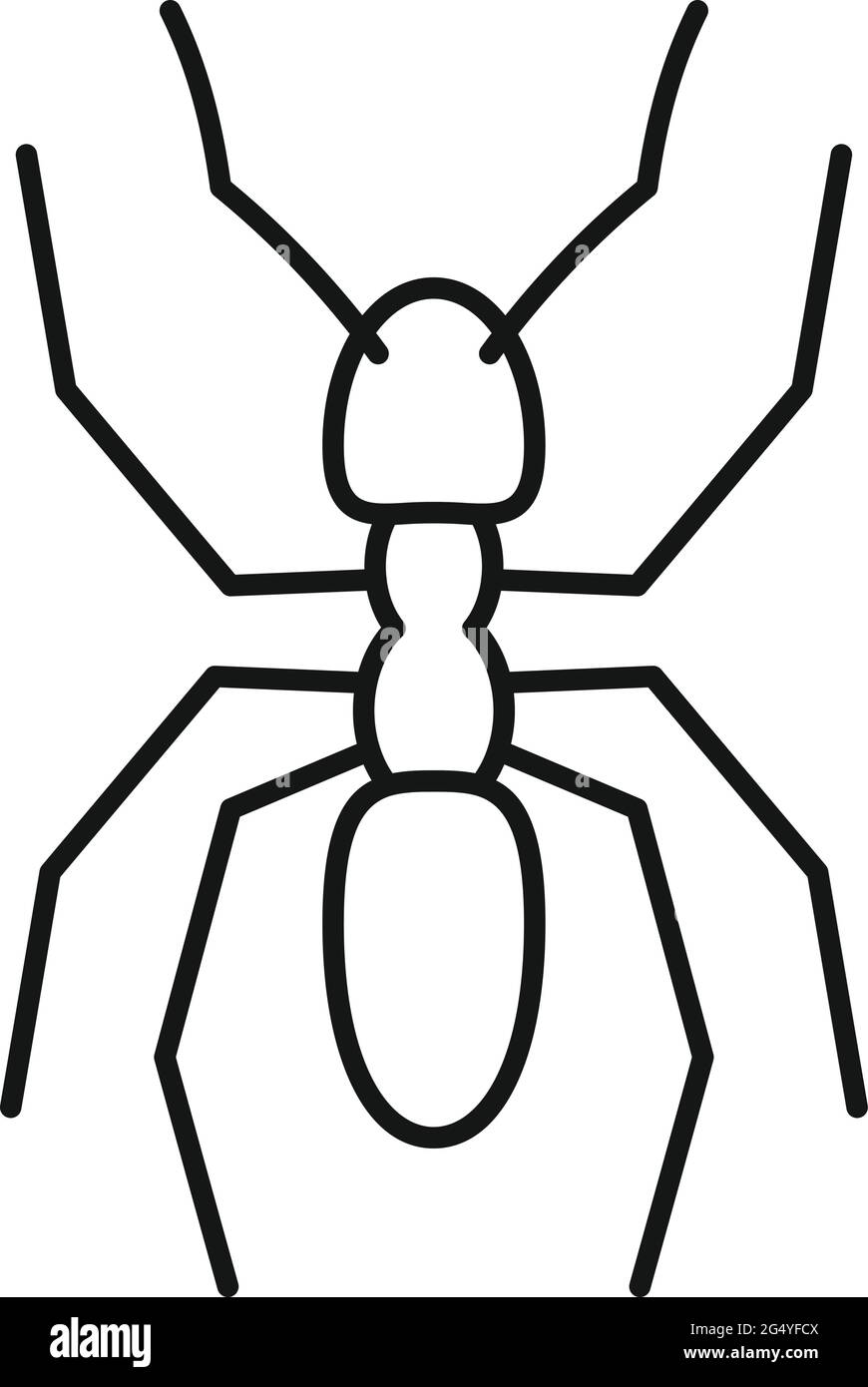 Pest ant icon, outline style Stock Vector Image & Art - Alamy
