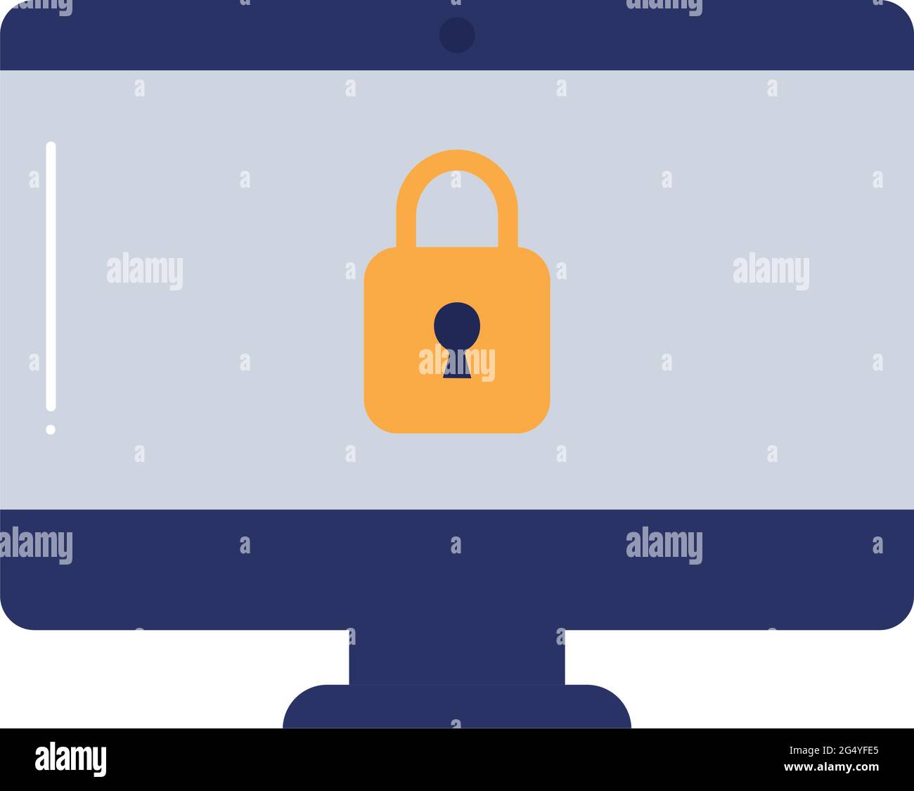 screen with a padlock Stock Vector Image & Art Alamy