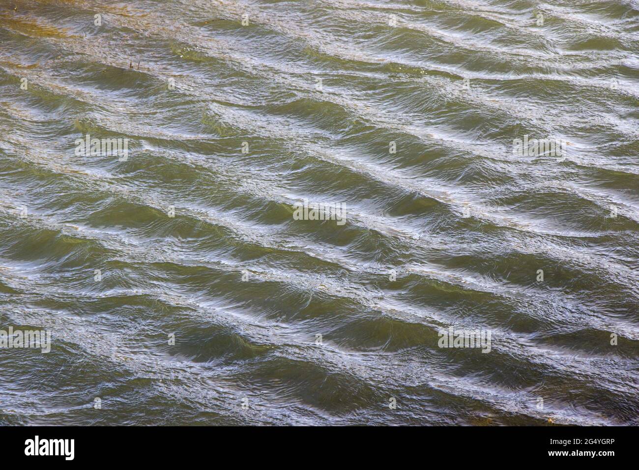 High angle shot of reflecting sea water under sunlight Stock Photo - Alamy