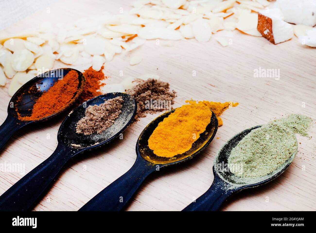 various herbs and spices for everyday health benefits Stock Photo Alamy
