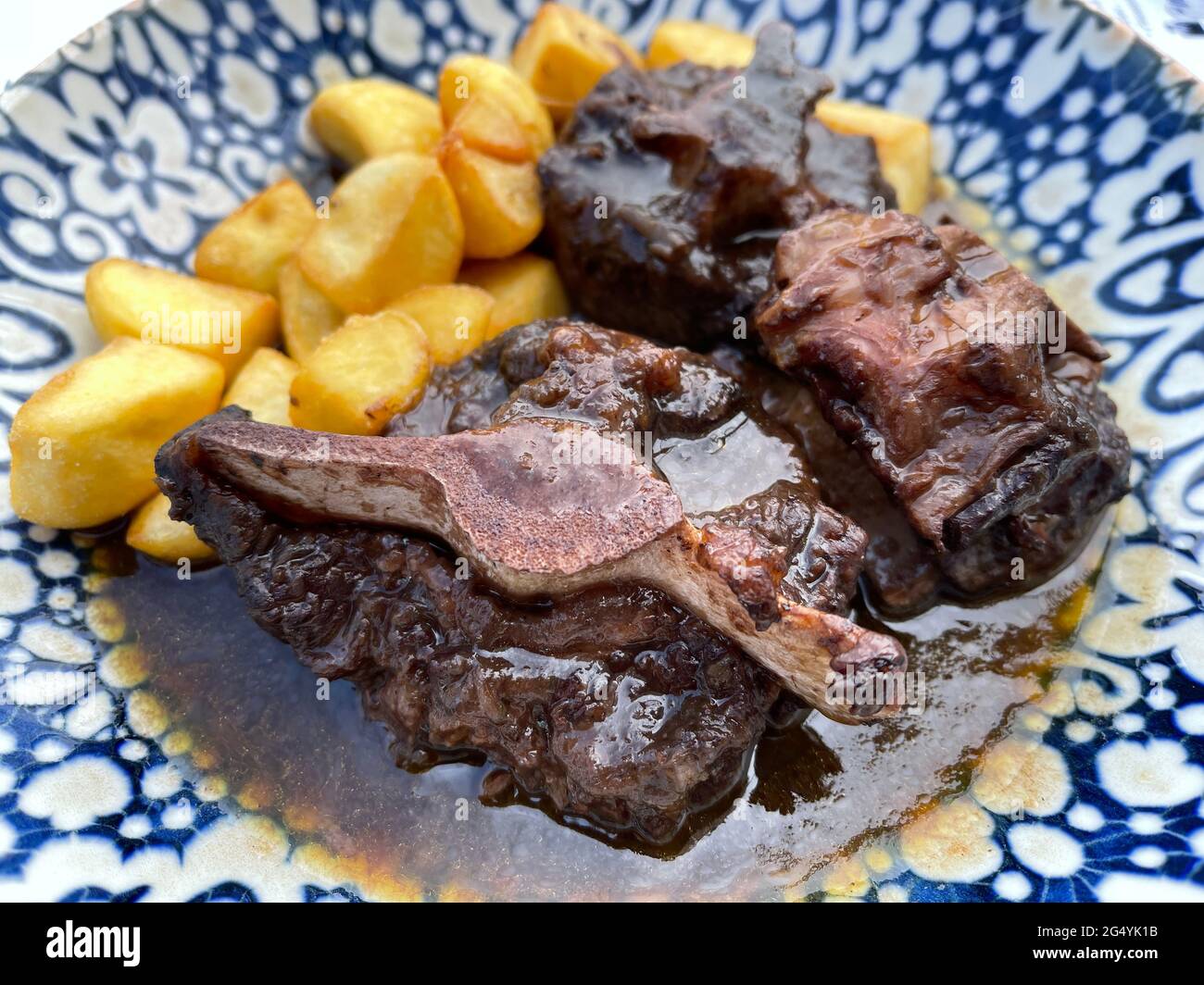 typical dish of Cordoba composed of ox tail Stock Photo