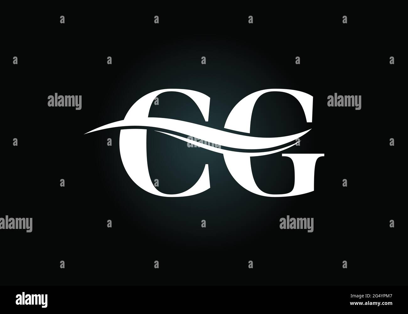 Initial CG Letter Logo With Creative Modern Business Typography Vector ...