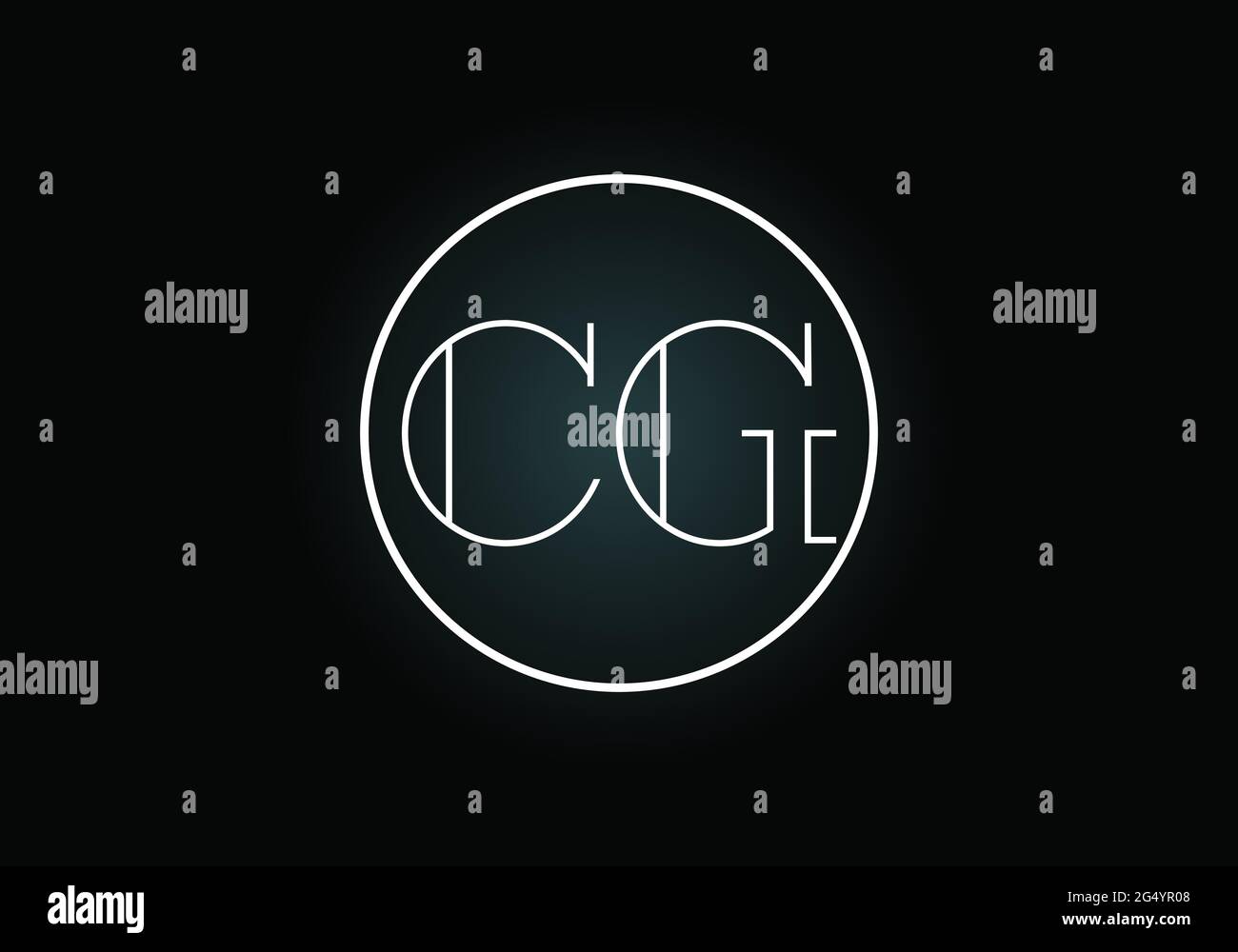Initial CG Letter Logo With Creative Modern Business Typography Vector ...