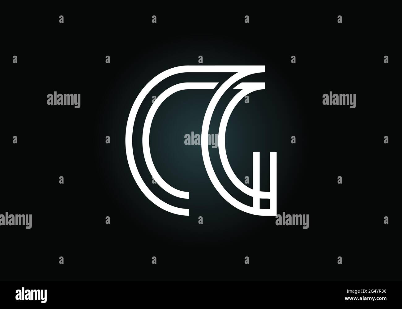 Initial CG Letter Logo With Creative Modern Business Typography Vector ...