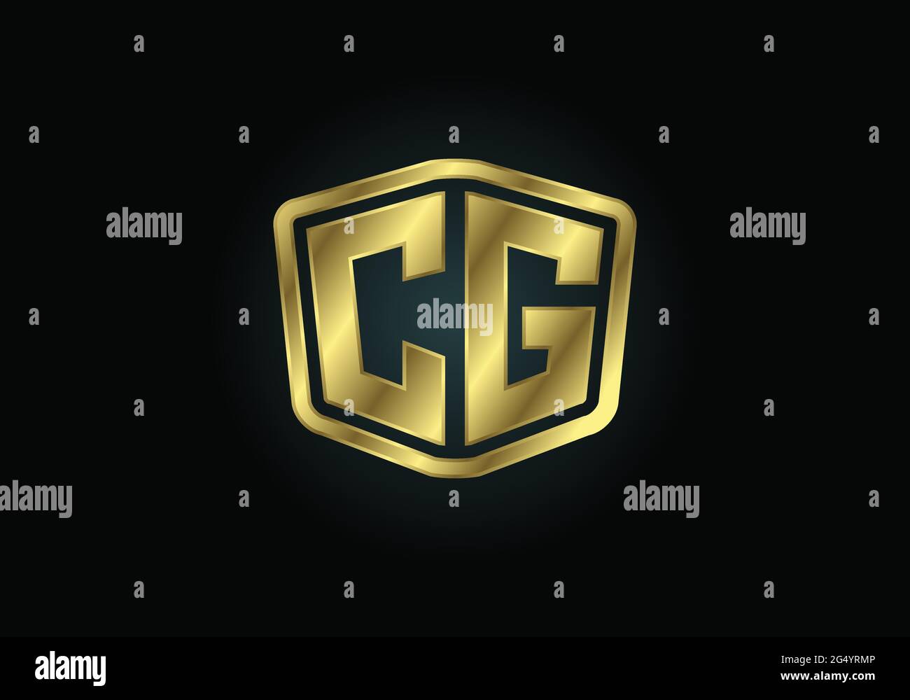 Initial CG Letter Logo With Creative Modern Business Typography Vector