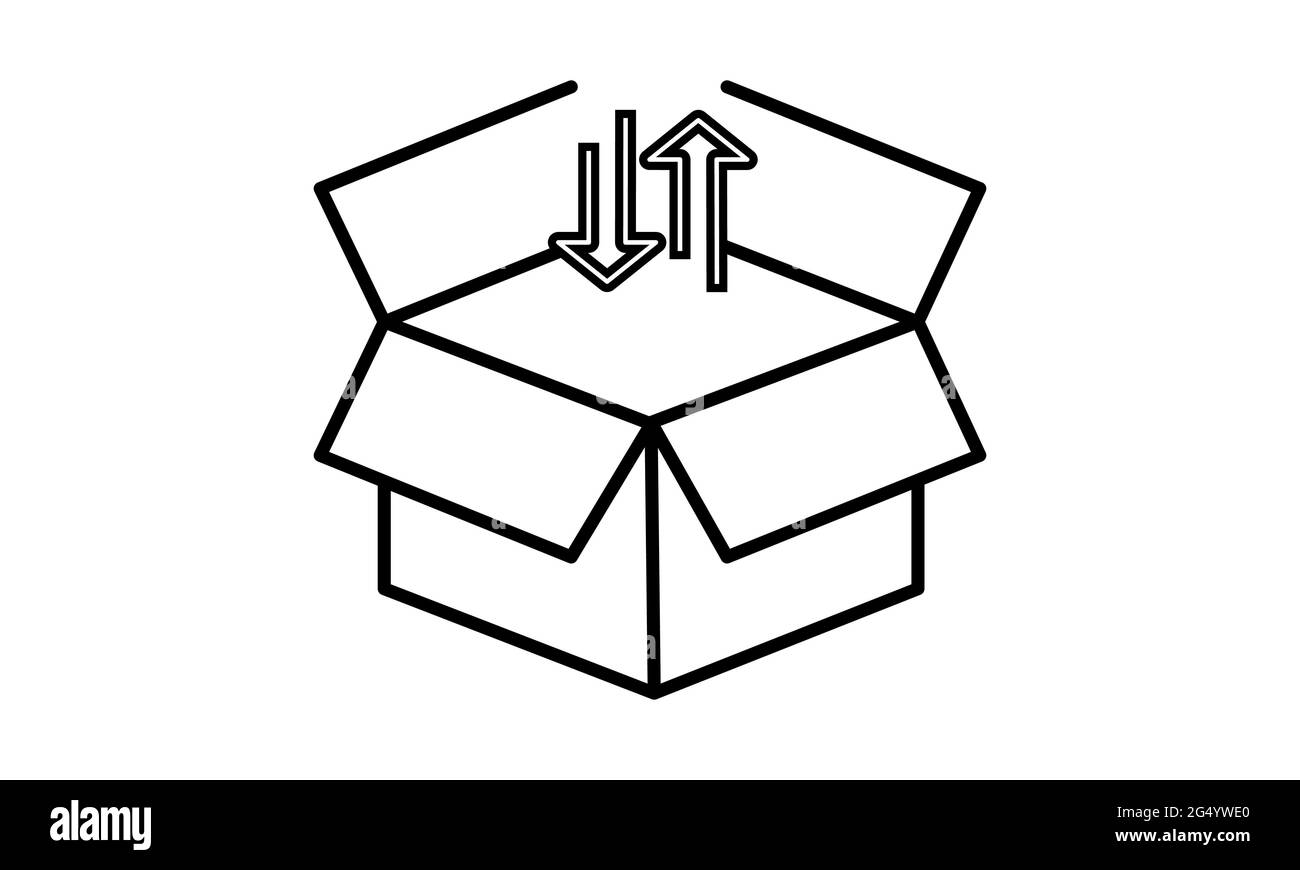 packing box carton icon vector illustration design Stock Vector