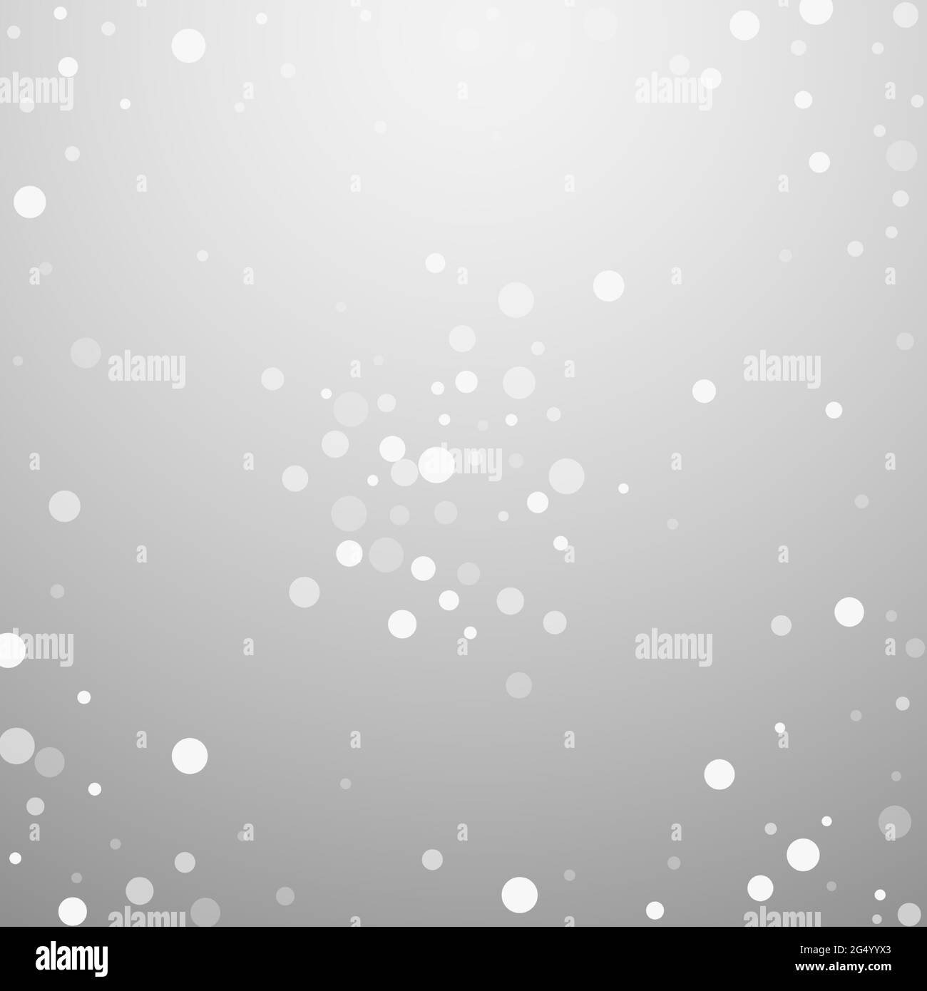 White dots Christmas background. Subtle flying snow flakes and stars on  light grey background. Actual winter silver snowflake overlay template.  Eminen Stock Vector Image & Art - Alamy