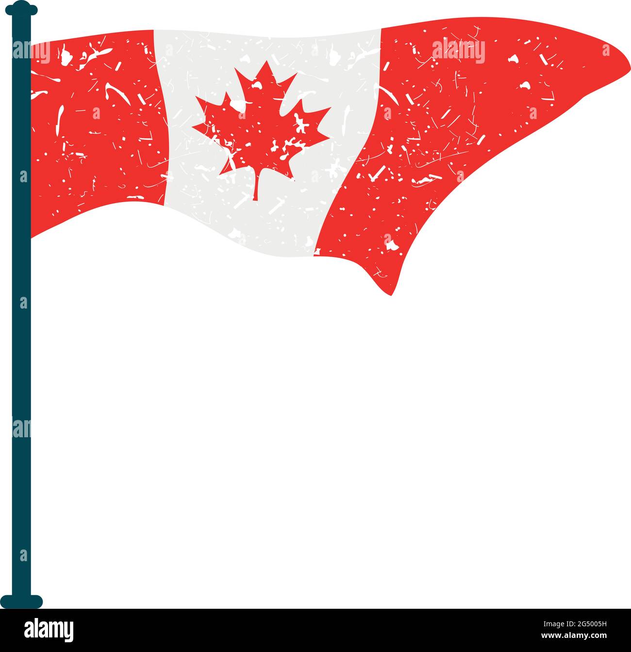 Canadian flag pole Stock Vector Images Alamy