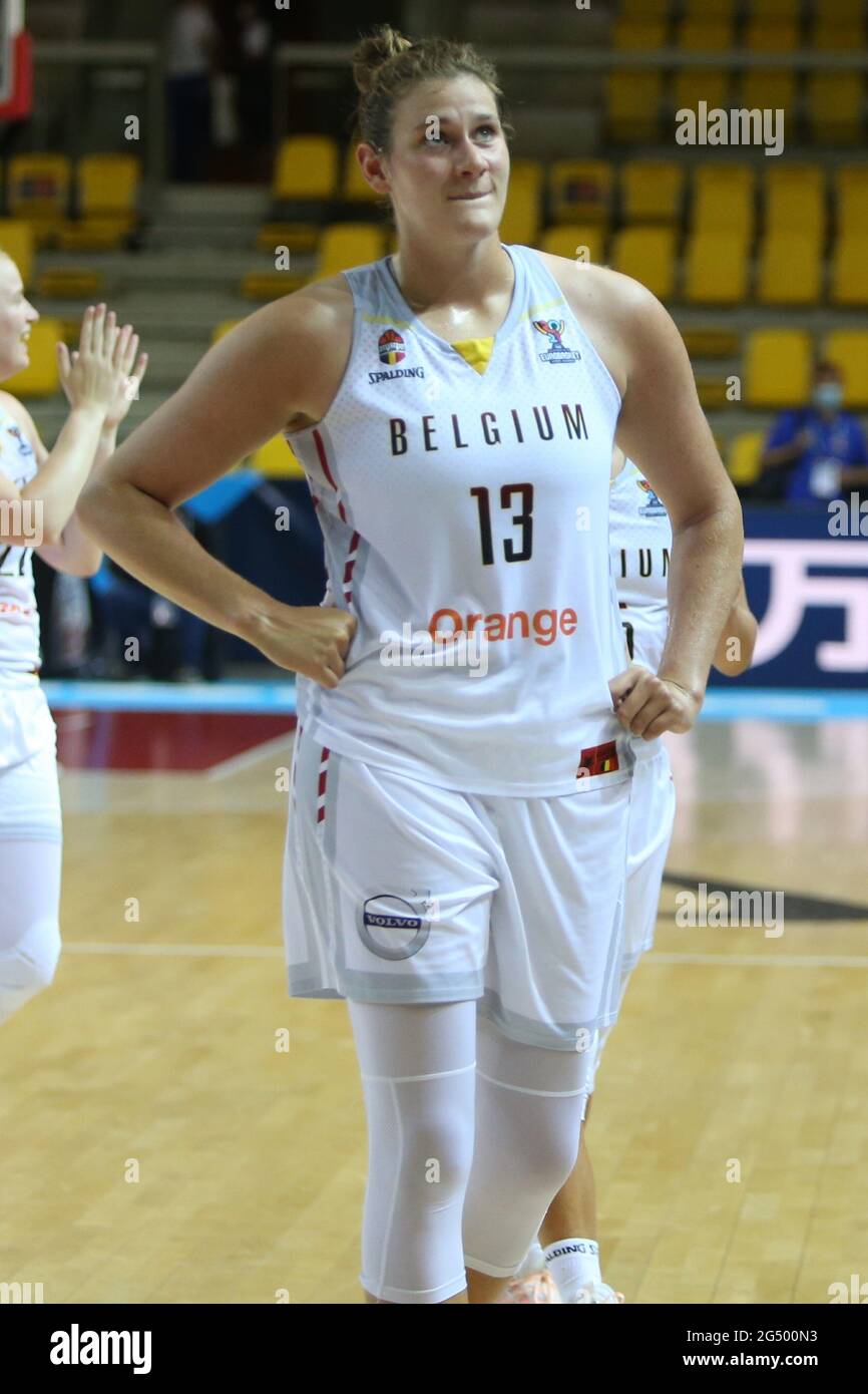 yara LINSKENS of Belgique during the FIBA Women's EuroBasket 2021,  quarter-finals basketball match between Belgium