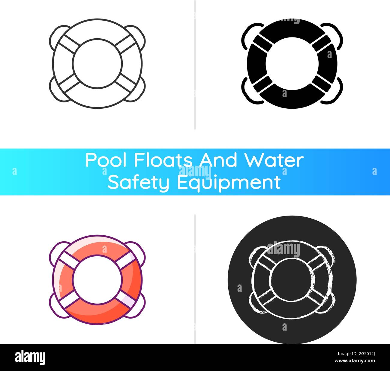 Ring buoy icon Stock Vector