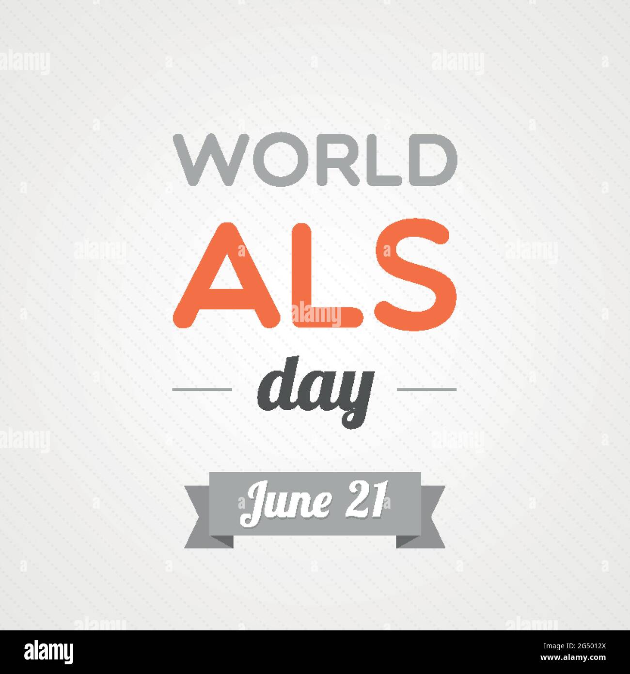 World ALS day. Amyotrophic Lateral Sclerosis. Vector illustration, flat