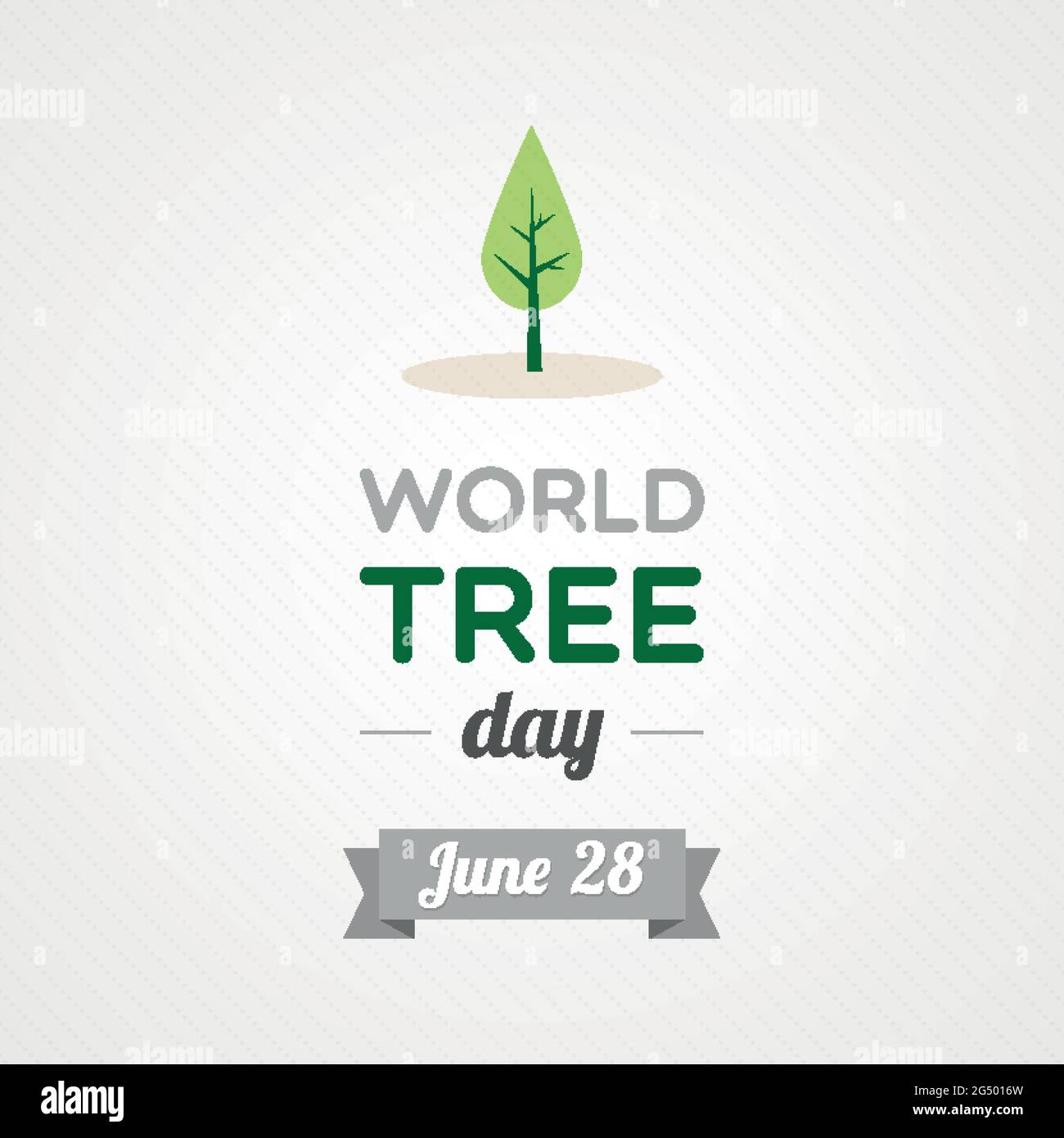 World Tree Day. Awareness banner. Vector illustration, flat design
