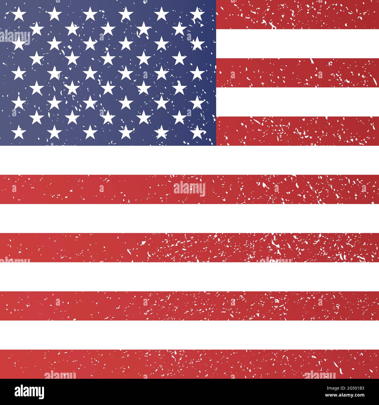 Grunge American flag. Dirty texture. Vector illustration, flat design ...