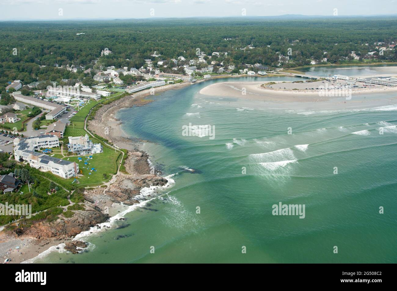 Aerial View of Ogunquit Beach, Ogunquit, Maine, USA Stock Photo Alamy