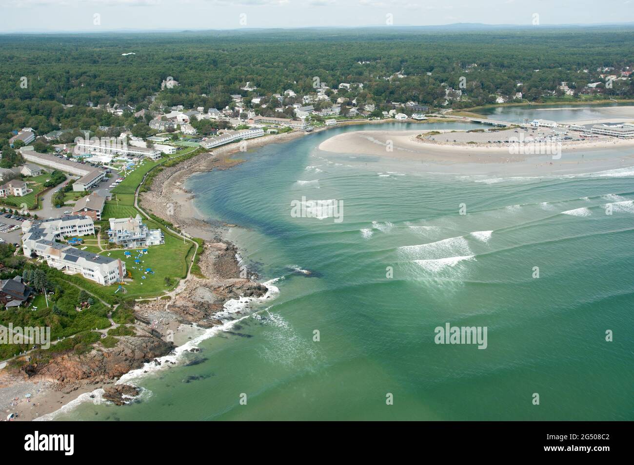 Aerial View Of Ogunquit Beach Ogunquit Maine Usa Stock Photo Alamy