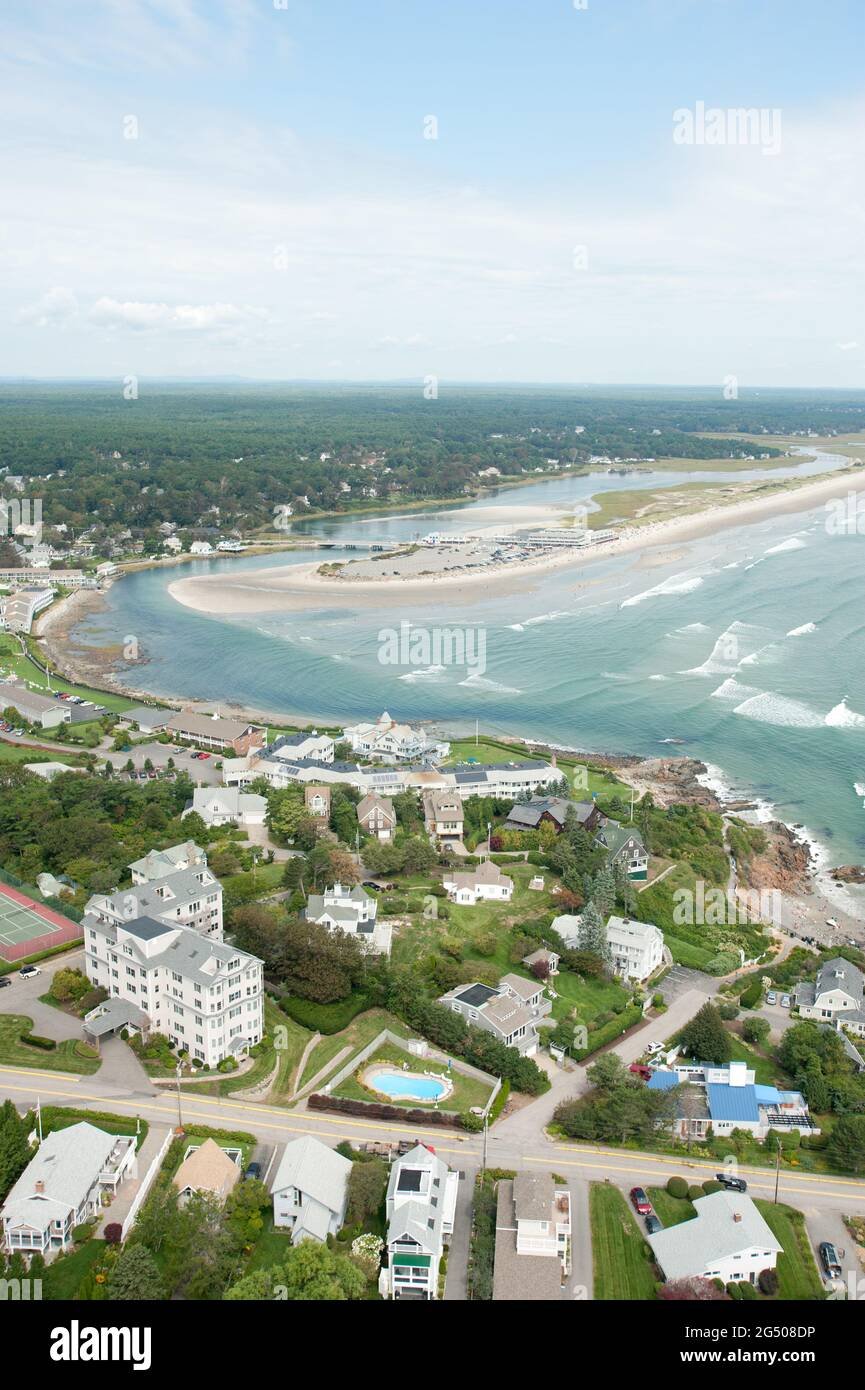Aerial View of Ogunquit Beach, Ogunquit, Maine, USA Stock Photo - Alamy