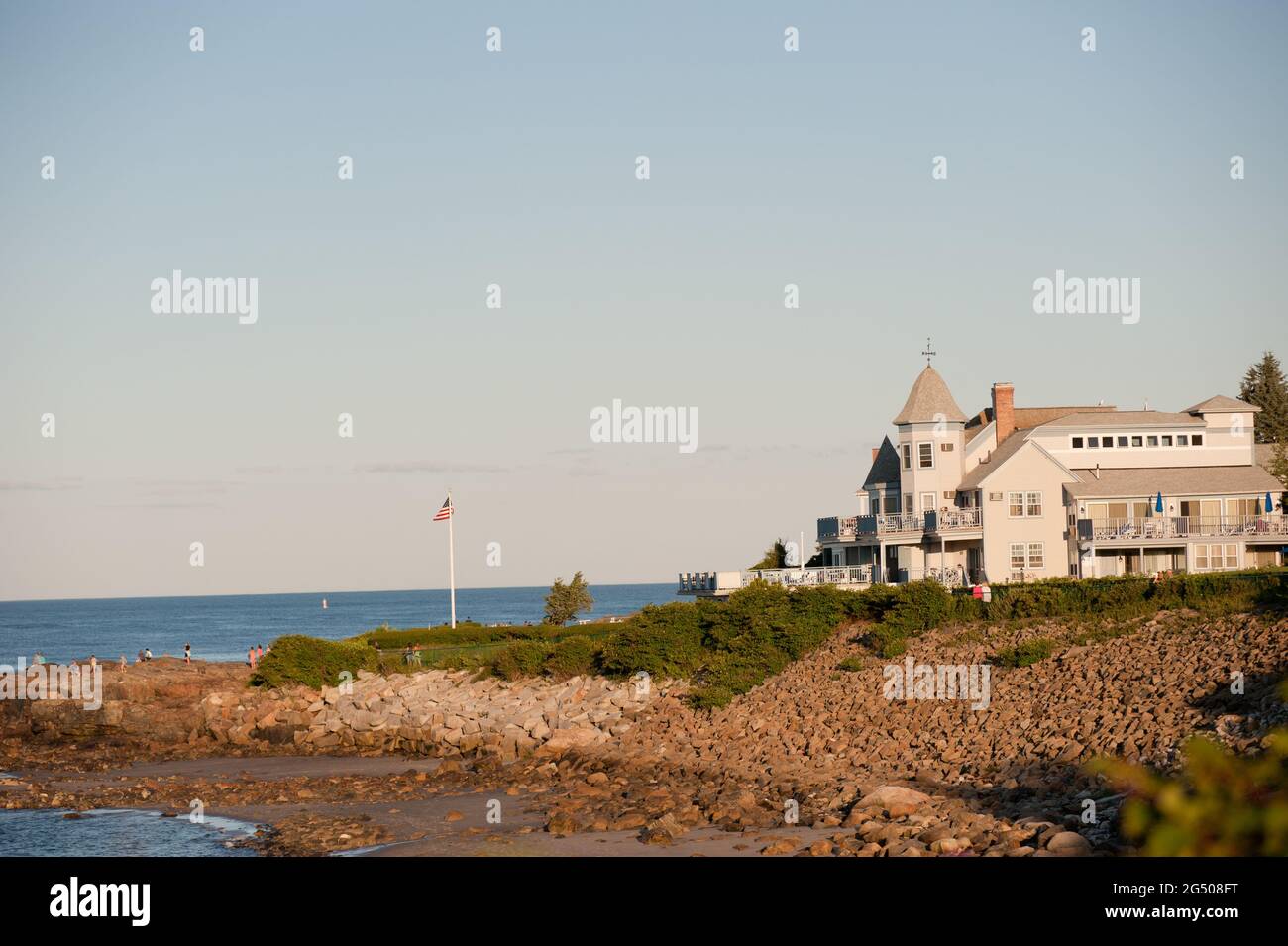 Beachmere Inn, Marginal Way, Ogunquit Beach, Ogunquit, Maine Stock
