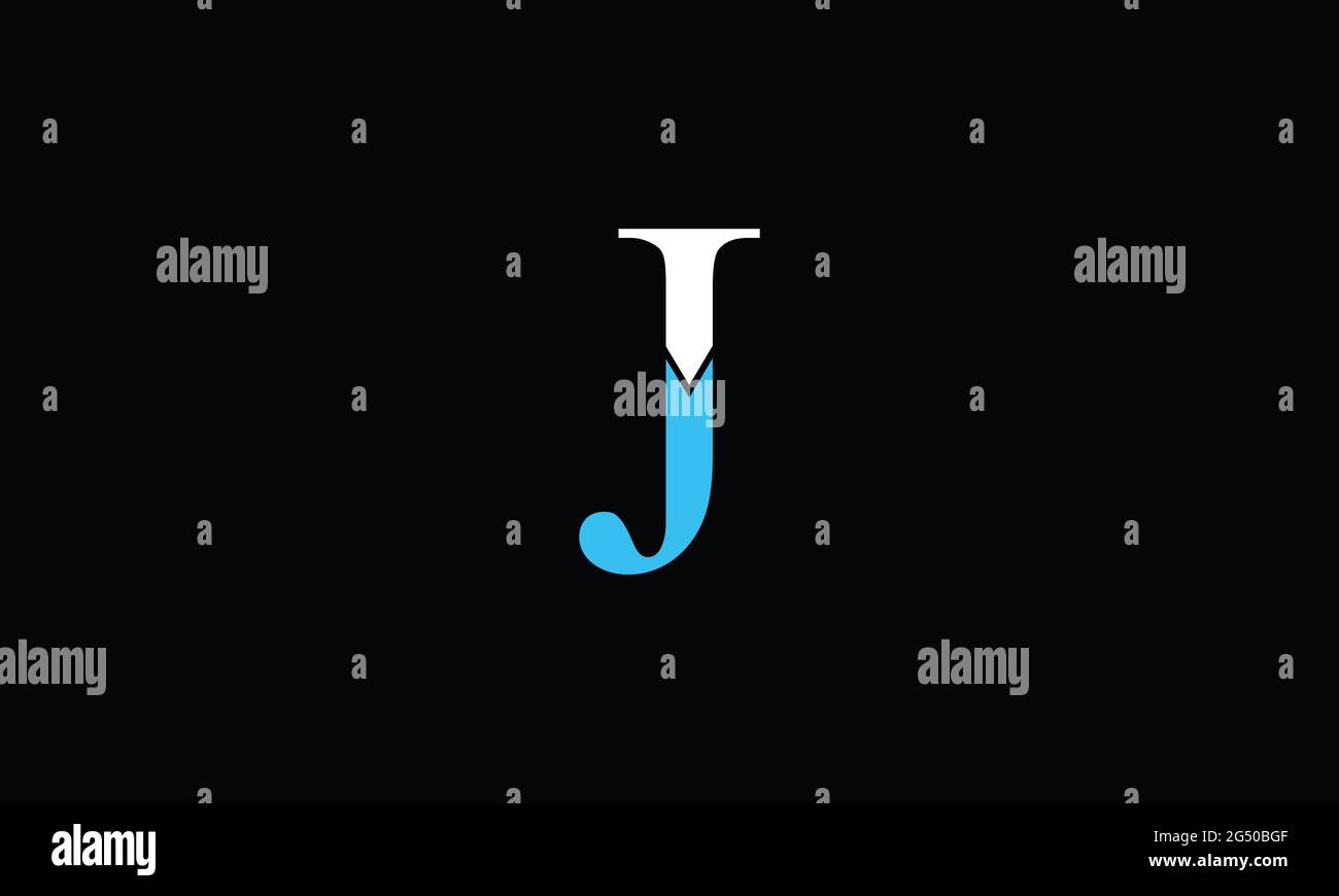 J Abstract Letter Mark Logo Template for Business, J Logo Design Stock Vector