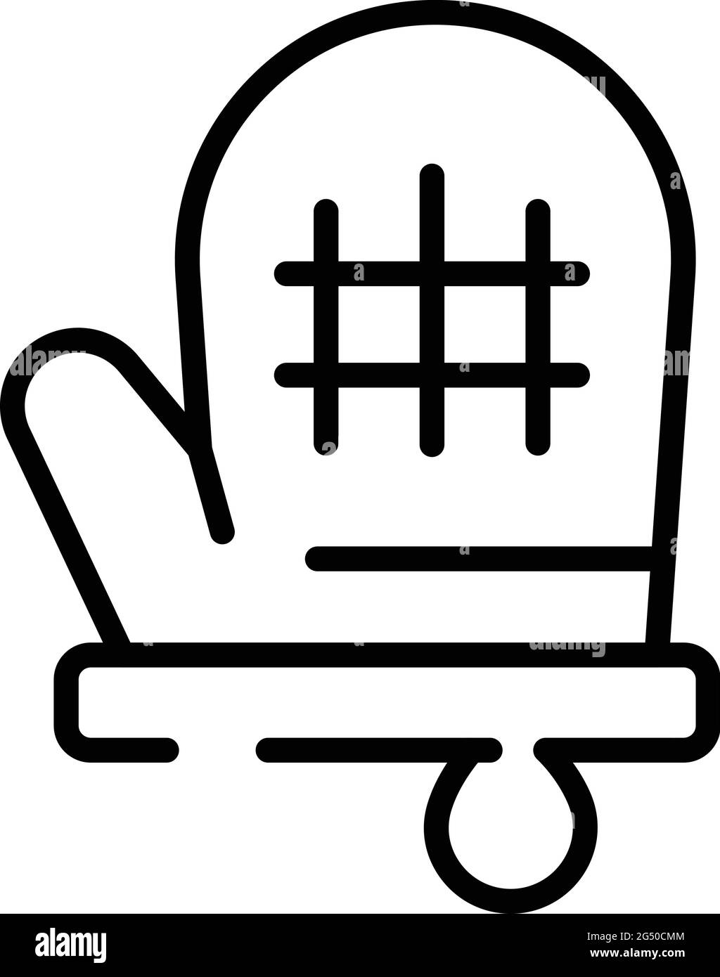 Kitchen glove icon. Outline Kitchen glove vector icon for web design