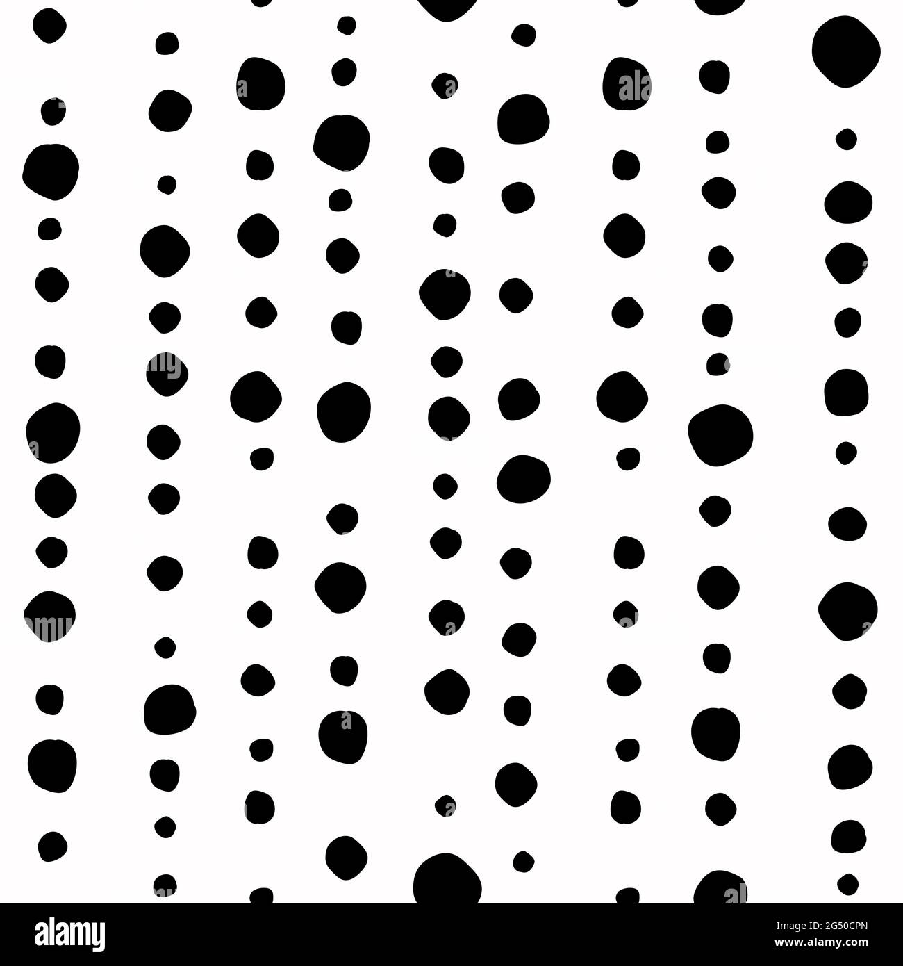 Small dots vector pattern. Hand drawn black dot pattern. Seamless Dots  Pattern. Stock Vector