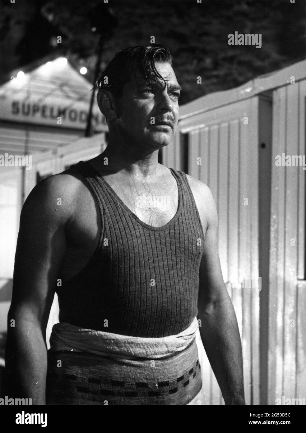 CLARK GABLE in NEVER LET ME GO 1953 director DELMER DAVES from novel Come The Dawn by Paul Winterton producer Clarence Brown Metro Goldwyn Mayer Stock Photo