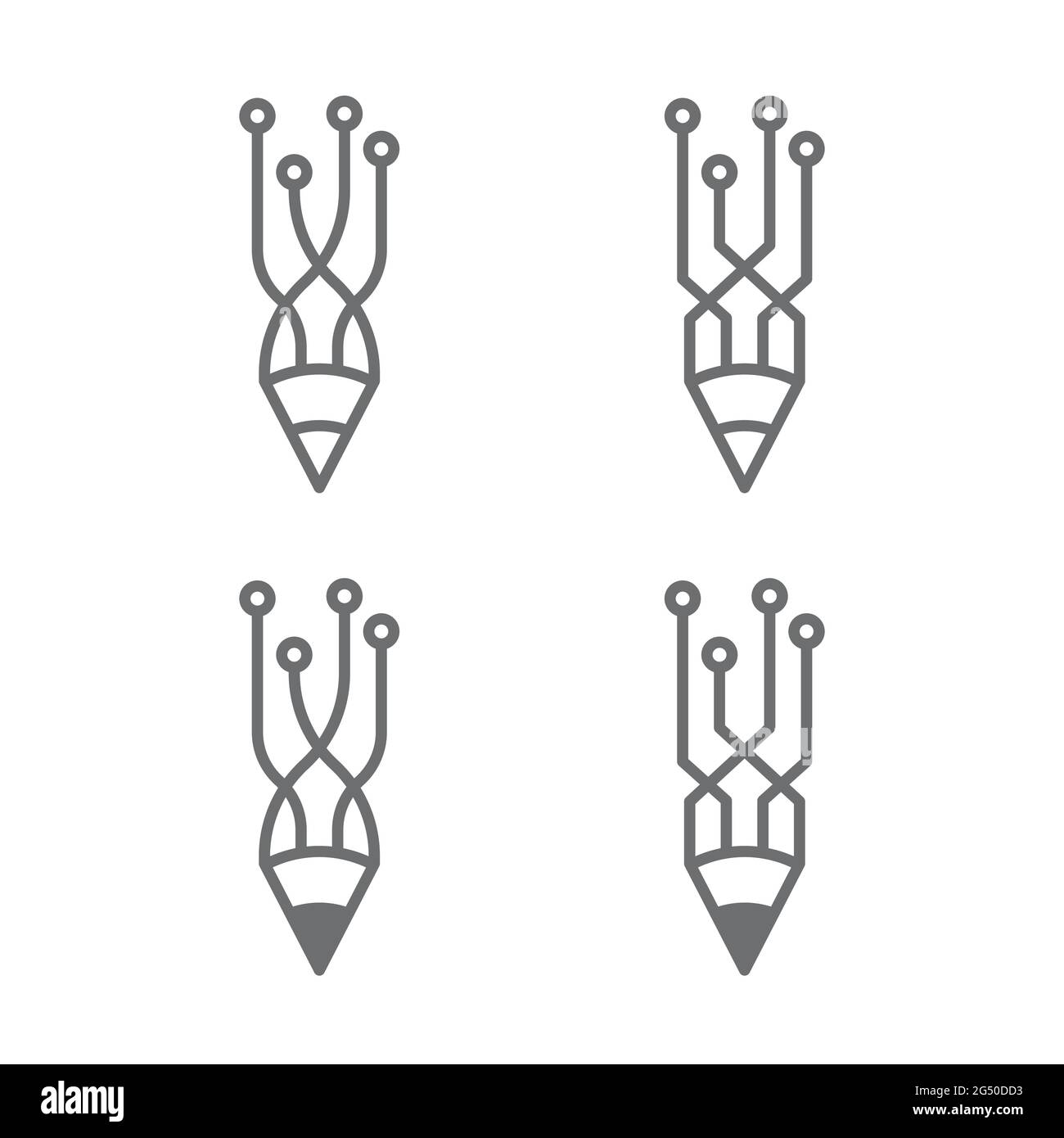 Pen Education Template vector icon illustration design Stock Vector