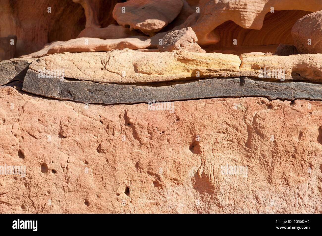 EGYPT, SINAI: Together with Bedouin Soliman Al Ashrab from the Mzaina tribe, 2 camels and 2 dogs did I walk for four days through the desert close to Stock Photo