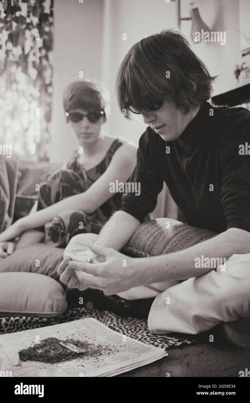 Cannabis smoking hippy hires stock photography and images Alamy