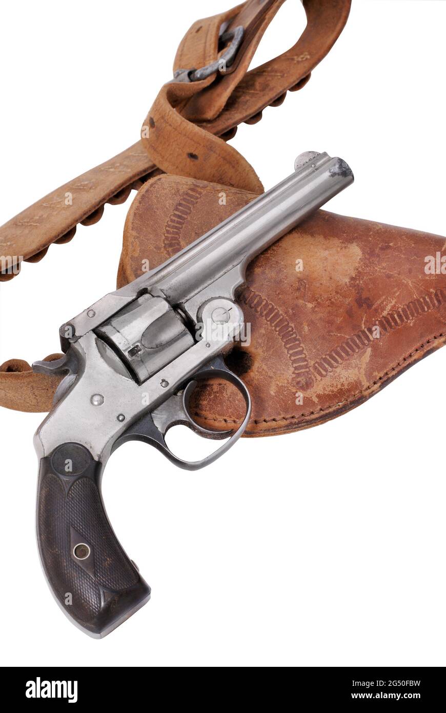 Revolver Smith & Wesson 32 DA Safety Hammerless. USA. 1887 to 1940. Stock Photo