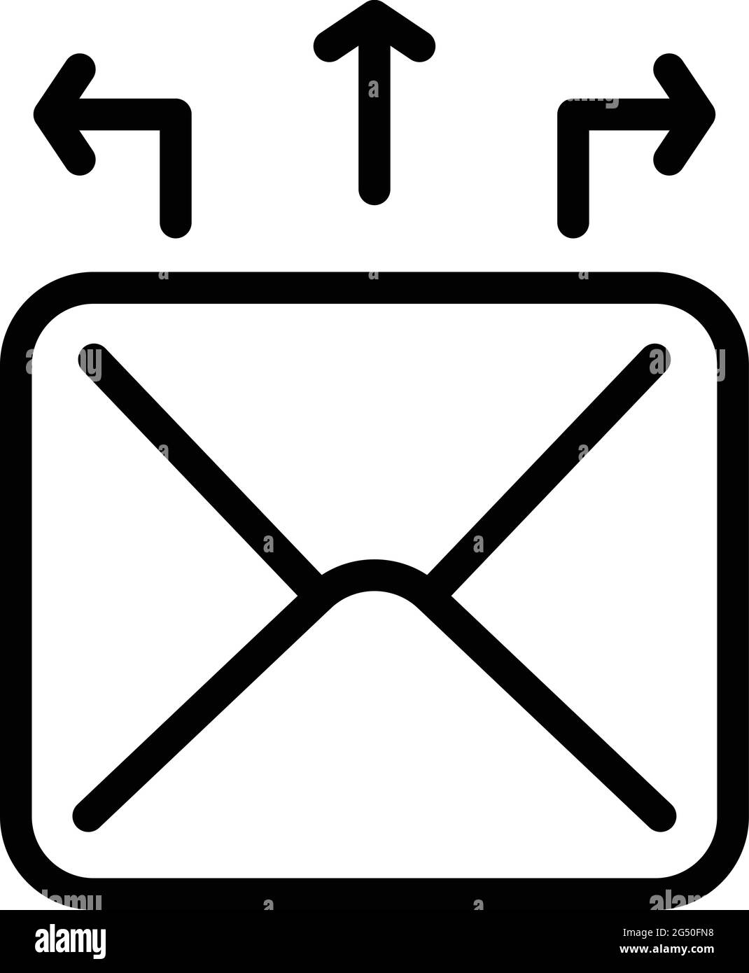 Marketing mail icon. Outline Marketing mail vector icon for web design ...