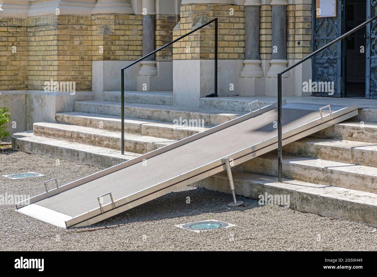 Stairs wheelchair ramp hires stock photography and images Alamy