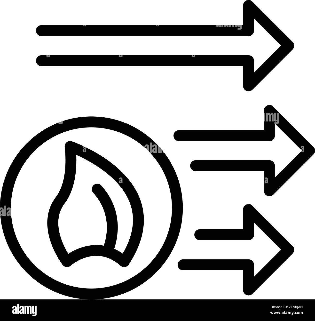 Repair air conditioner warm mode icon. Outline Repair air conditioner warm mode vector icon for