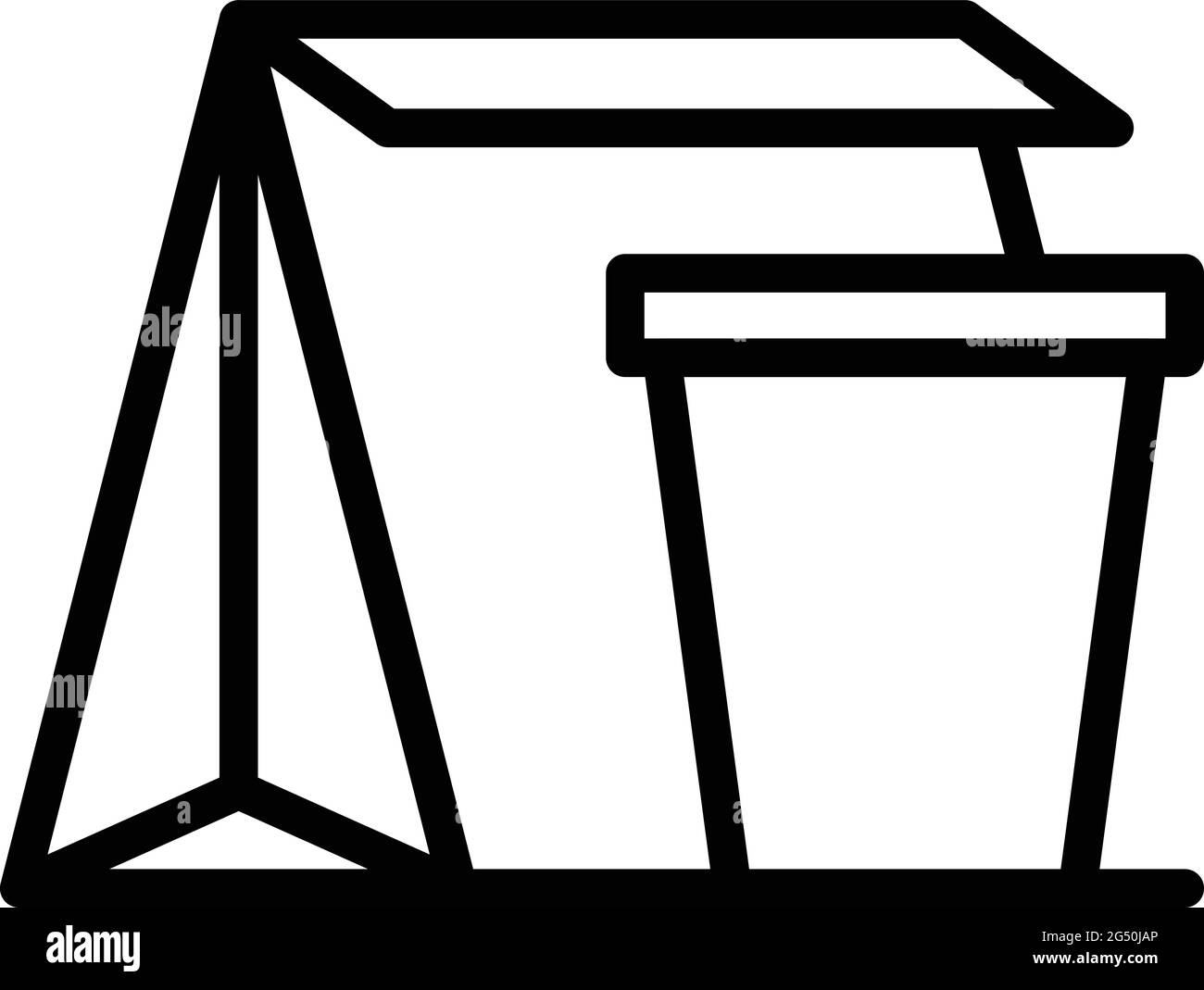 Take away food drink icon. Outline Take away food drink vector icon for ...