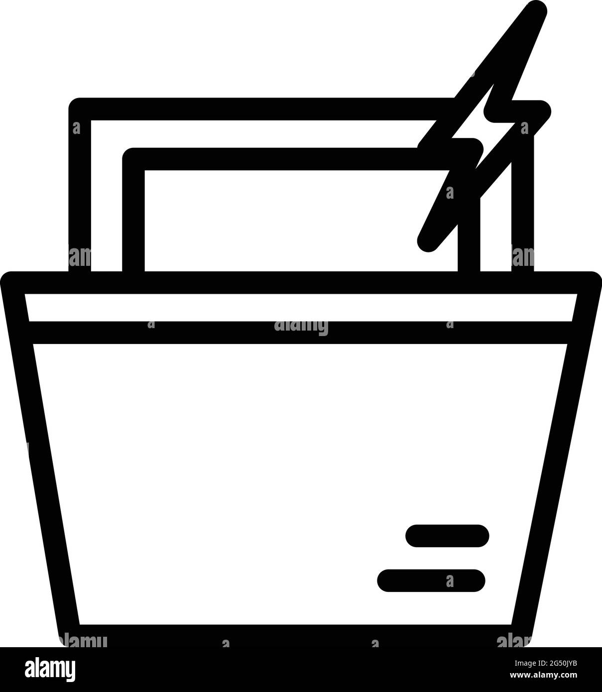 Repair dishwasher electric icon. Outline Repair dishwasher electric vector icon for web design isolated on white background Stock Vector