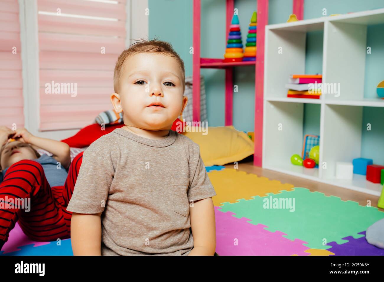 Kindergarten nap room hires stock photography and images Alamy