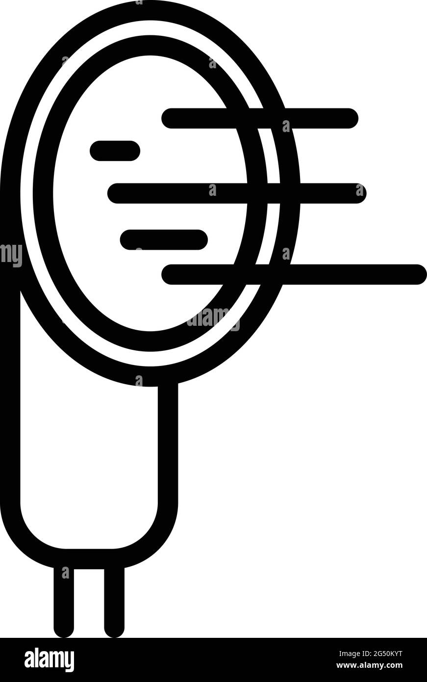Shower head hose icon. Outline Shower head hose vector icon for web