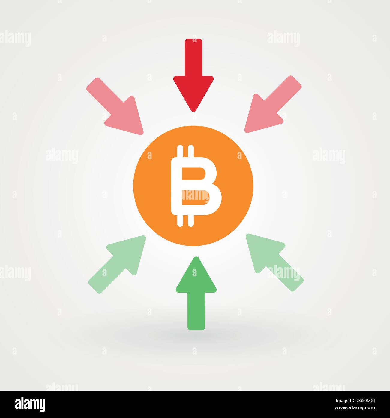 Bitcoin up down Stock Vector Images - Alamy